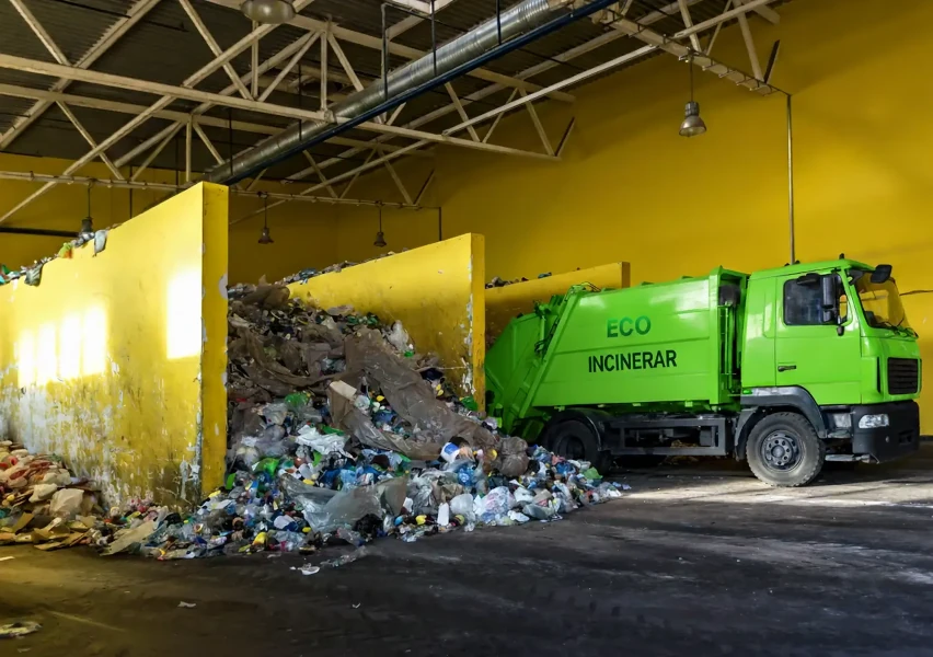 Caminhões licenciados para transporte de resíduos